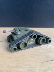 1/72 Modified Tank Painted Fantasy Wars Resin? Wood Die Cast 4”