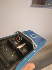 MPC PRO-BUILT 1968 DODGE CORONET R/T CONVERTIBLE MOPAR MODEL KIT 1:25 B-5 BLUE