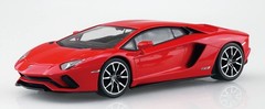 1/32 The Snap Kit Lamborghini Aventador S Pearl Red Plastic Model Kit AOSHIMA 12
