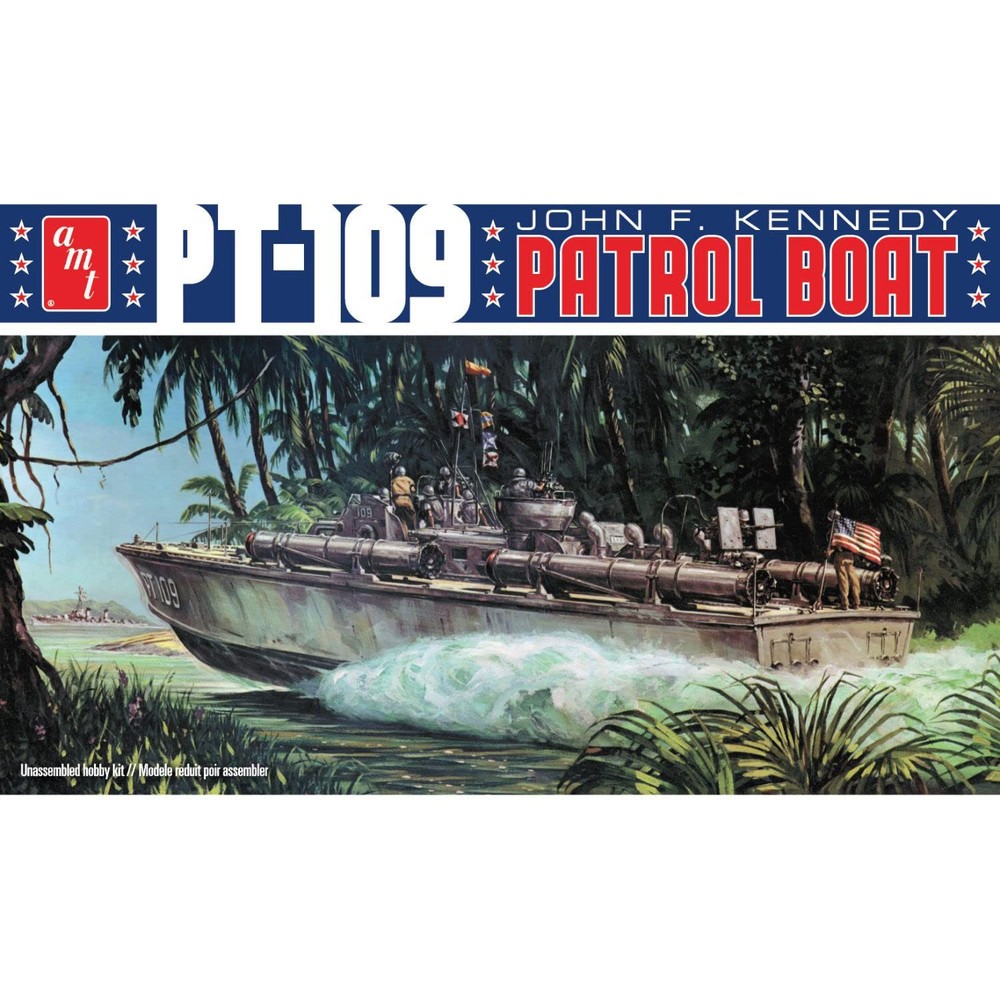 AMT 1233 1/64 John F. Kennedy PT-109 Model Kit
