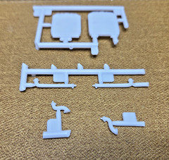 1940 FORD Standard Coupe RADIATOR & HOSES 1/25 Scale Monogram NEW Model PARTS