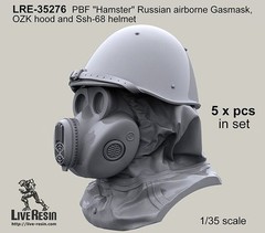 Live Resin 35276 1/35 PBF “Hamster” Russian Airborne Gasmask, OZK Hood & Ssh-68