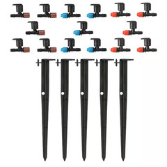 Micro-Sprinkler Stake with F, H, Q, Nozzle (5-Pack)