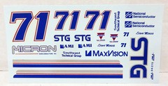 JNJ Hobbies 1/24 1/ 25 Decals #71 AEL STG Wehrs Dave Marcis YY #94-275