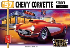 AMT 1/25 1957 Chevy Corvette Street Machine Model Kit AMT1498-W