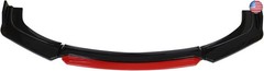 Silscvtt Universal Glossy Black Front Bumper Lip Spoiler Splitter 4 Pieces Kit