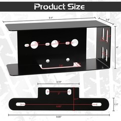 Linkitom Rectangular Trailer Tail Light Mounting Plate Bracket Left Right Guard