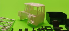 Mack DM800 Heavy Duty 1/25 MPC Cab Body Interior Tub Dash Chrome Detail Parts