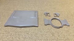 1968 Plymouth Road Runner STOCK HOOD & HINGES 1:25 AMT NEW Model Kit PARTS