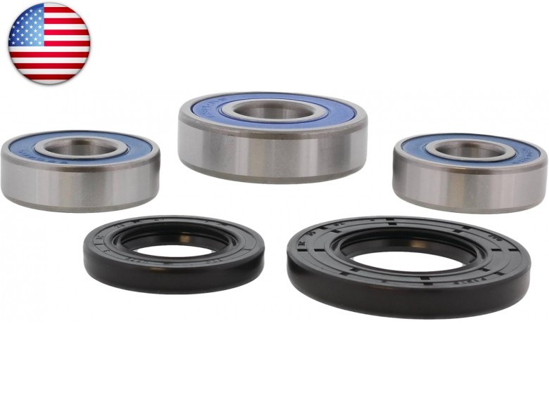 All Balls Racing Wheel Bearing Kit Rear Compatible with/Replacement for Suzuki