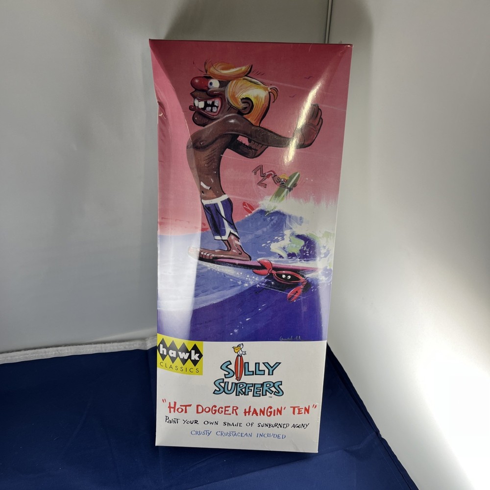 Hawk Hot Dogger Hangin’ Ten Silly Surfers Sealed new Model kit 16011