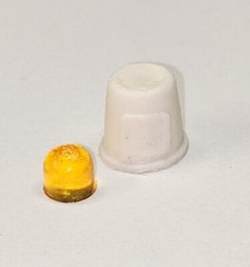 1:25 scale model resin amber beacon with siren skirt utility construction light