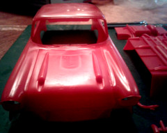 1957 CHEVY HARDTOP BODY,INTERIOR,CHASSIS,SUSPENSION DECALS,GLASS,TRIM