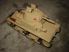 Built Tank 5-1/2 inches long Well Built & Painted Excellent Cond Nice Detail
