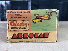 1961 Aerocar Gladen Model kit THE FLYING AUTOMOBILE Plane No. K-66-1-98 ~ AS-IS