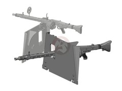 Rado 1/35 Gun Shield w/MG 42 for StuG III-IV (2 guns & 1 sh.) (MiniArt) RDM35S38