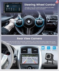 7 Inch Double Din Car Radio, Wireless/Wired CarPlay Android Auto, HD IPS