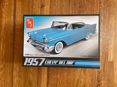 AMT 638M/12 1957 CHEVY BEL AIR 1/25 SCALE MODEL KIT NEW OPENED