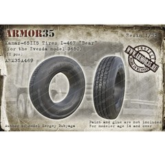 Armor35 1/35 Kamaz-65115 Tyres I-467 Bear for Zvezda kit #3650
