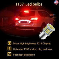 1157 Led Brake Light Bulb, 12V-24V 1157 7528 2357 2057 BAY15D LED Replacement