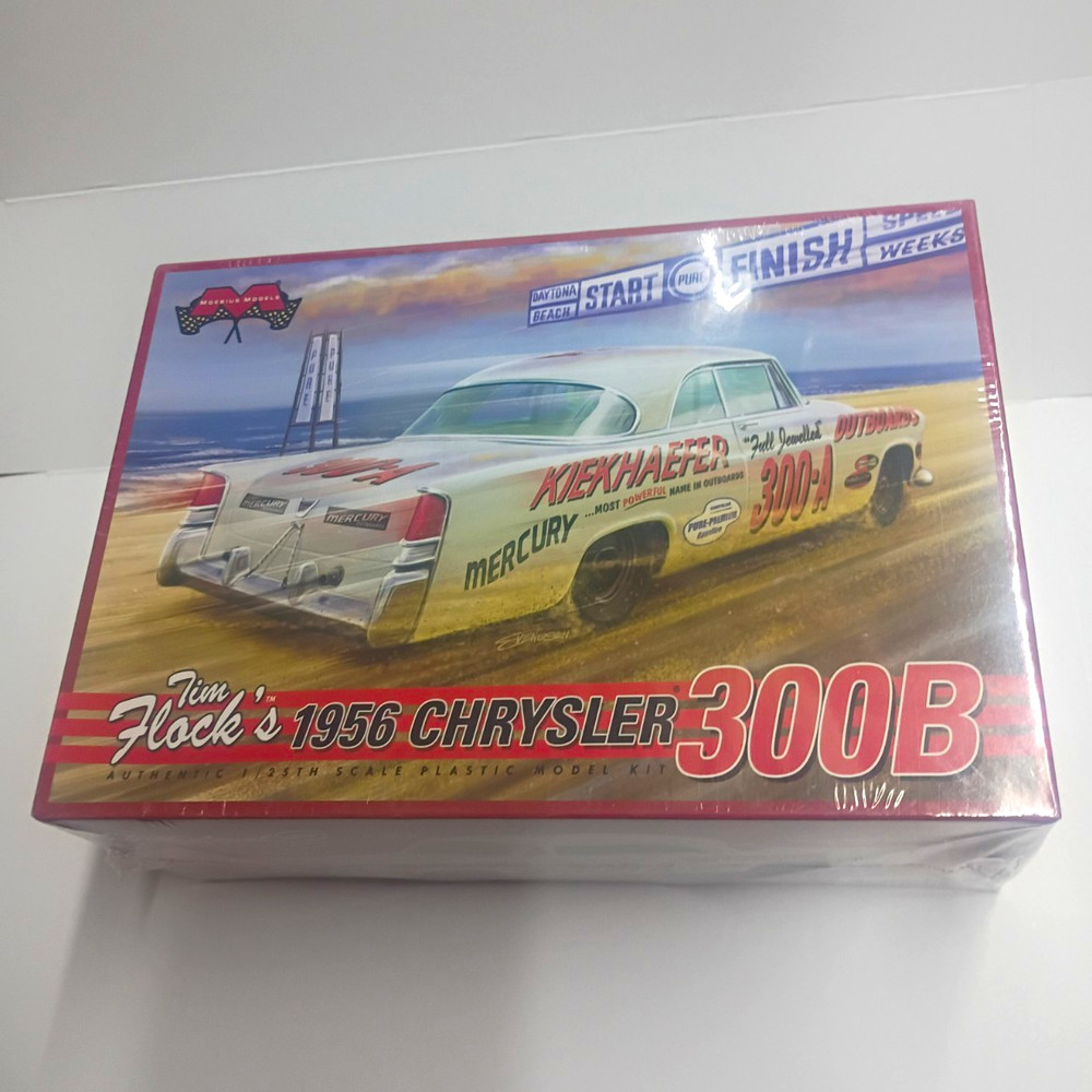 Moebius Models Tim Flock 1956 Chrysler 300B 1:25 Plastic Model Car Kit Sealed