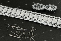 1/35 US M113 Armored Tank Lead-tin Alloy Workable Track Links w/Metal Sprockets