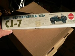 NICHIMO AMC JEEP CJ7 4X4 MOTORIZED MODEL KIT COMPLETE IN ORIGINAL BOX