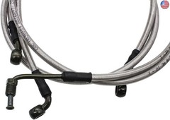 SuperATV Polaris Extended Front/Rear Brake Lines for Polaris RZR 800 / S 800/4