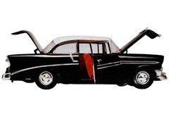 Atlantis 1/25 US Route 66 – 1956 Chevrolet V-8 Plastic Model Kit H1391