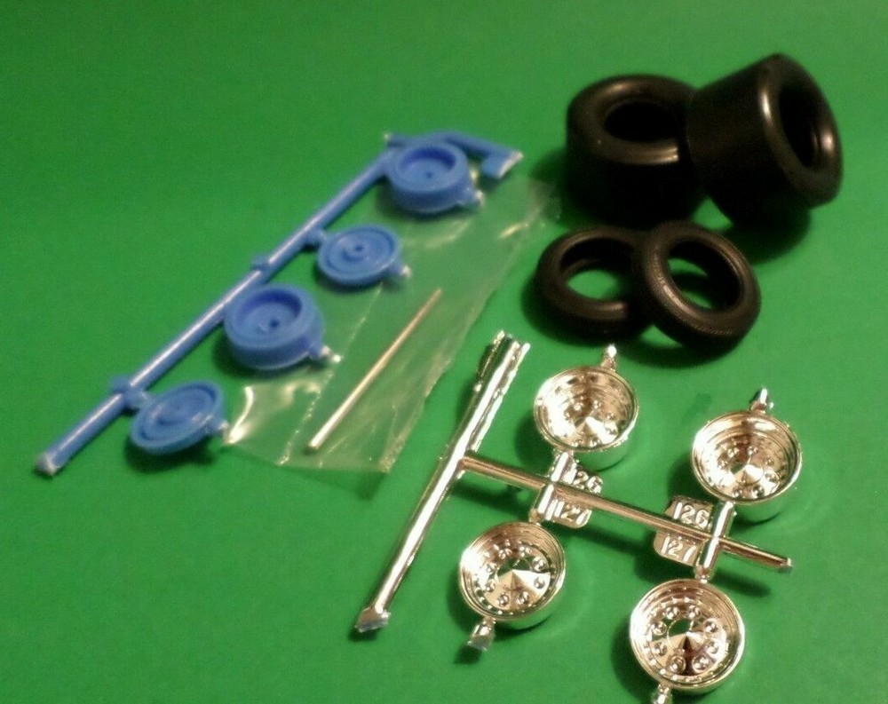 AMT 66 1966 Nova SS 1/25 Pro Street Big Little Slick Tire Centerline Rim Wheel