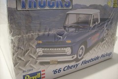 Revell 1966 Chevy Fleetside Short Box Pickup Truck, Factory Sealed, 1/25, 2015!