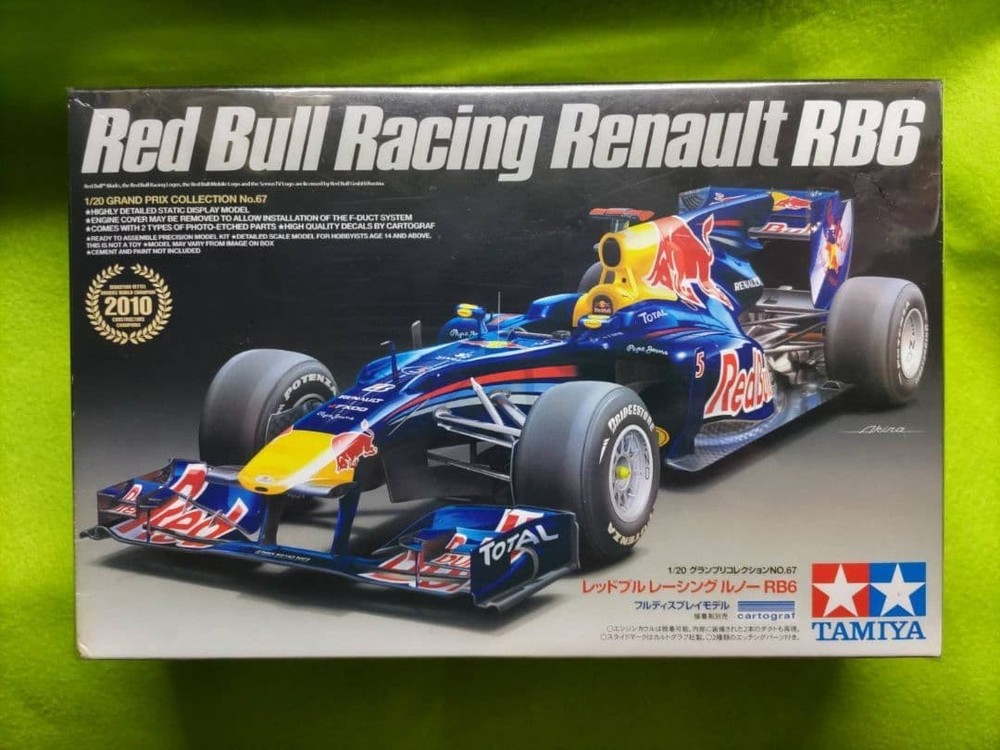 Tamiya Red Bull Renault RB6 1/20 F1 Model Kit No67 Japan Used