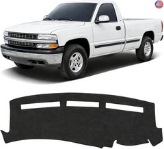KUST Black Dash Cover Compatible with Chevy Chevrolet Silverado/GMC Sierra 1500
