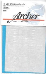 Archer D-Day Shipping Stencil Markings 1/35 AR35005W, Dry Transfers ST DO