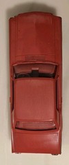 Vintage 1966 Ford Mustang Dealer Promo Model Car Red Plastic 4 Screws Some Flaws