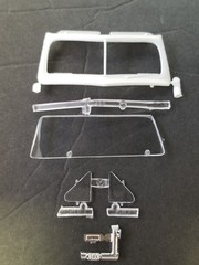 1950 Ford Convertible STOCK WINDSHIELD / FRAME ,MIRROR for AMT 1:25 Model Kit 50