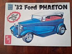 Vintage AMT 1932 ’32 FORD PHAETON 1/25 1973 Model Car Kit A125