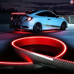 Light up Car Spoiler, Universal Exterior Rear Roof Spoiler Tail Wing Splitter