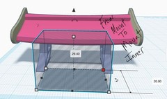 1 24 Scale Rear Spoiler No Prep Drag Style 3D Printed Resin Parts