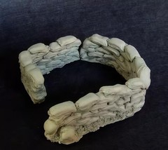 1/35 Diorama Sandbag Walls Trench Bunker Tank Military Scene Model Accessories