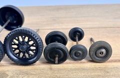 Vintage Antqiue Lot Of Toy Wheels 16 Pcs Various Sizes