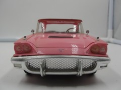 1958 Ford Thunderbird Dealer Promo Model Car Nice Straight Pink Rose Color.