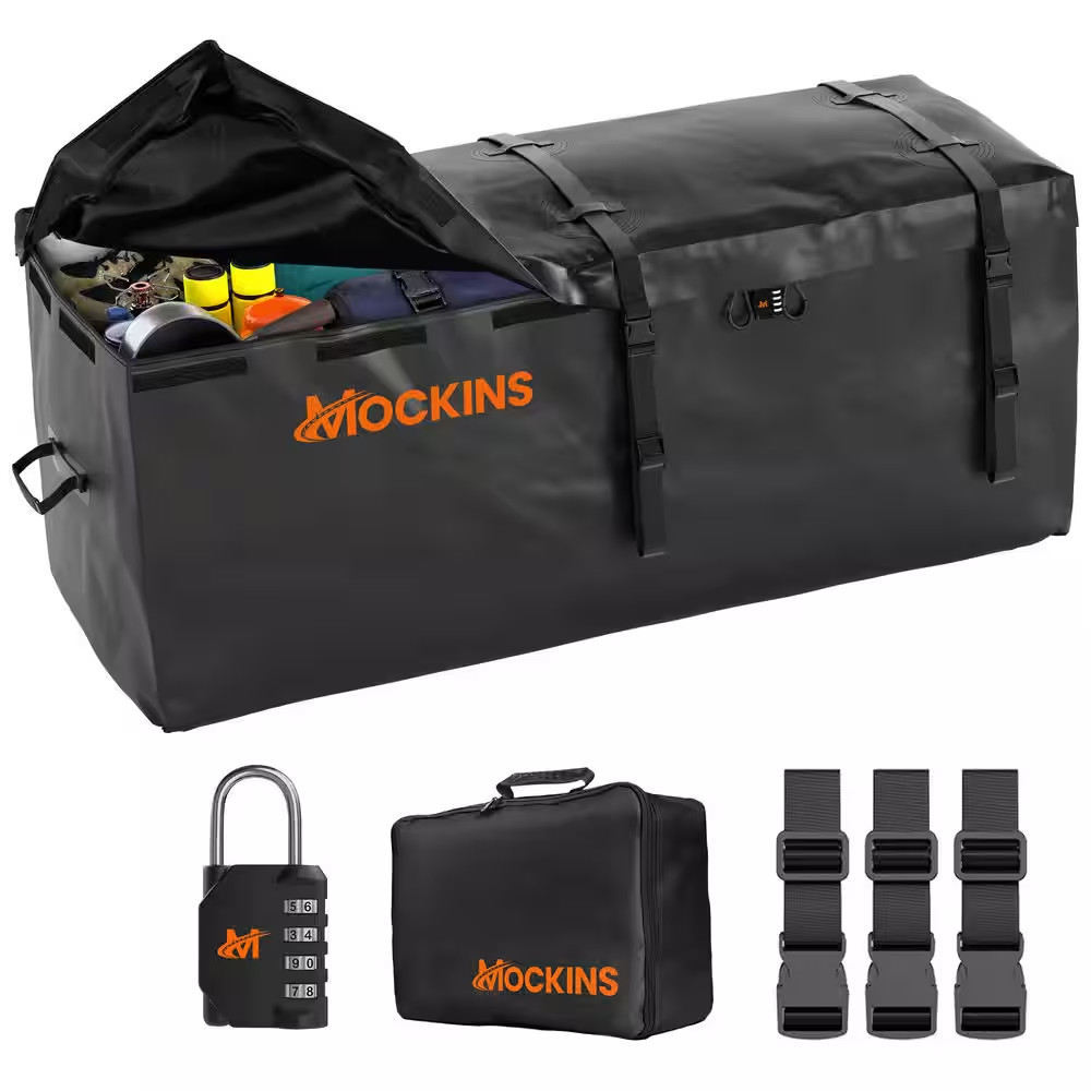 16 Cu Ft. Waterproof Hitch Cargo Carrier Bag (58 In. X 20 In. X 24 In.) with 3-B