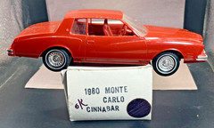1980 Chevrolet Monte Carlo Dealer Promo Cinnabar With Box 1/25 MPC