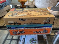 covered wagon model Kit Revell Western Figures Set Boxes Manuals Only 1960s Lot