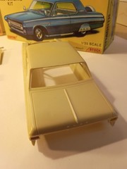 Vintage Johan 63 Plymouth Fury Nice. Complete kit 1.25 scale. open box. nice