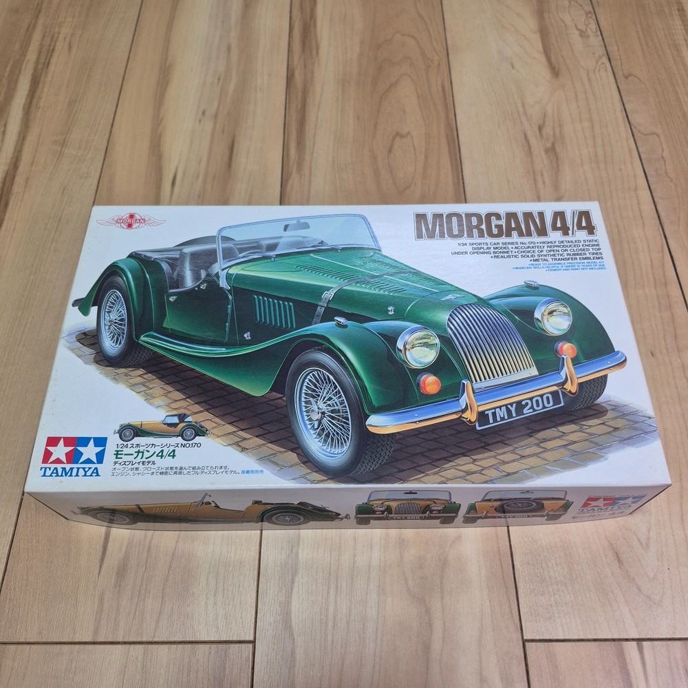 TAMIYA 1/24 scale MORGAN 4/4 plastic model kit from Japan.