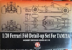 Tamiya Ferrari F60 1:20 200597 with extra detail parts Hobby Design and Decals +