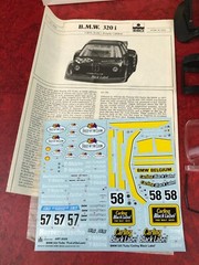 OPEN BOX ESCI Italy 1:24 Plastic Model Kit BMW 320 CARLING BLACK LABEL 3005