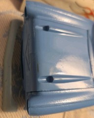 Vintage Monogram 1957 Chevy Hardtop Model Kit 2225 1:24 Scale RARE BABY BLUE